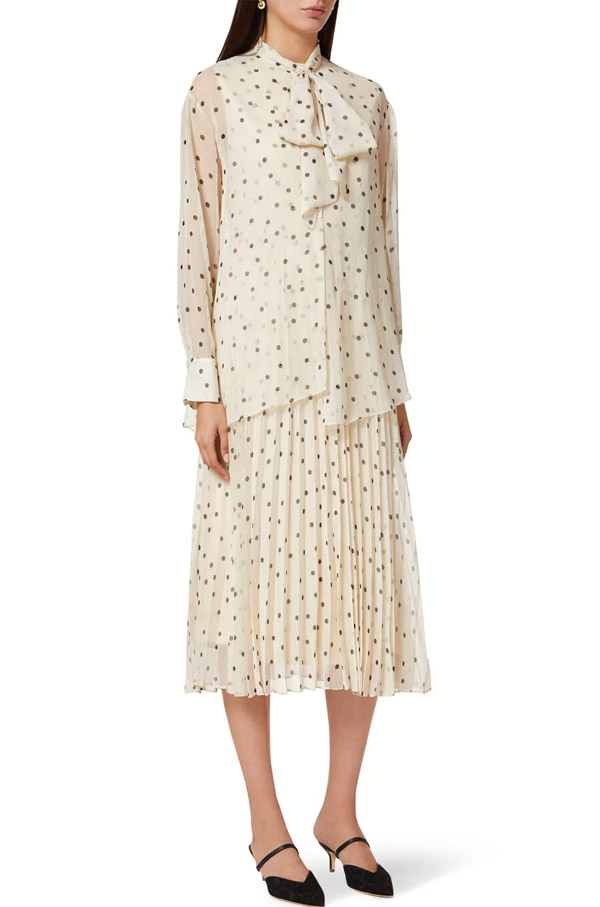 Polka Dot Midi Dress – BAQA